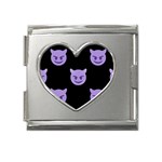 satan Emoji  Mega Link Heart Italian Charm (18mm)