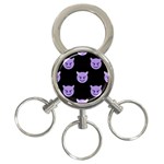 satan Emoji  3-Ring Key Chain