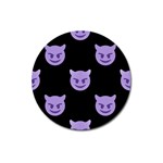 satan Emoji  Magnet 3  (Round)