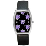 satan Emoji  Barrel Style Metal Watch