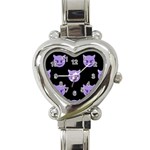 satan Emoji  Heart Italian Charm Watch