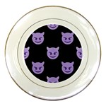 satan Emoji  Porcelain Plate