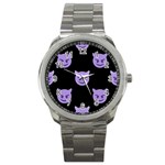 satan Emoji  Sport Metal Watch