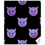 satan Emoji  Canvas 8  x 10 