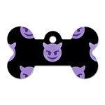 satan Emoji  Dog Tag Bone (One Side)