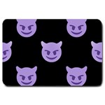 satan Emoji  Large Doormat