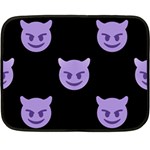 satan Emoji  Double Sided Fleece Blanket (Mini)