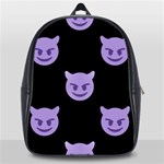 satan Emoji  School Bag (Large)