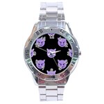 satan Emoji  Stainless Steel Analogue Watch