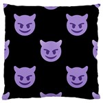 satan Emoji  Large Cushion Case (Two Sides)