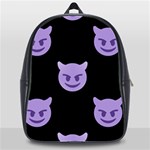 satan Emoji  School Bag (XL)