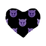 satan Emoji  Standard 16  Premium Heart Shape Cushion 