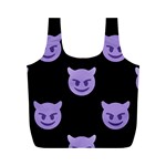 satan Emoji  Full Print Recycle Bag (M)