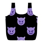 satan Emoji  Full Print Recycle Bag (L)