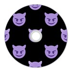 satan Emoji  CD Wall Clock