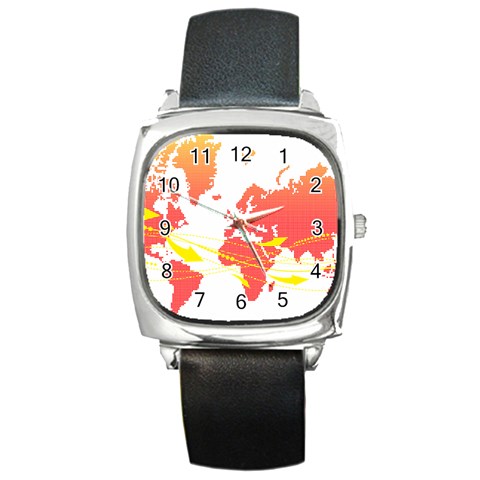 map2 Square Metal Watch from ArtsNow.com Front