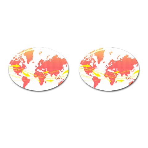 map2 Cufflinks (Oval) from ArtsNow.com Front(Pair)