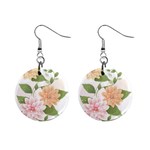 flower035 1  Button Earrings