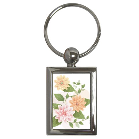 flower035 Key Chain (Rectangle) from ArtsNow.com Front