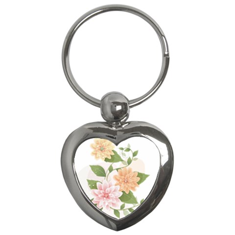 flower035 Key Chain (Heart) from ArtsNow.com Front