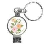 flower035 Nail Clippers Key Chain