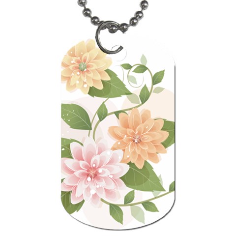 flower035 Dog Tag (One Side) from ArtsNow.com Front