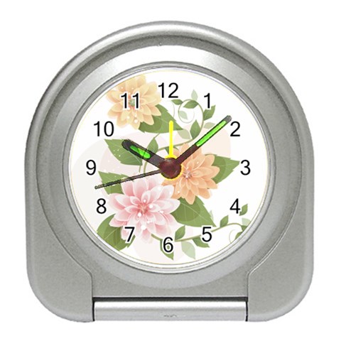 flower035 Travel Alarm Clock from ArtsNow.com Front