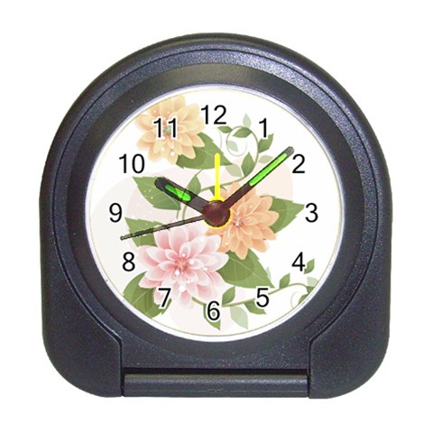 flower035 Travel Alarm Clock from ArtsNow.com Front