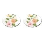 flower035 Cufflinks (Oval)