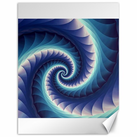 Purple & Aqua Spiral Fractal  Canvas 12  x 16  from ArtsNow.com 11.86 x15.41  Canvas - 1