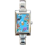 boy Emoji Rectangle Italian Charm Watch