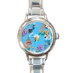 boy Emoji Round Italian Charm Watch