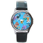 boy Emoji Round Metal Watch