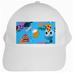 boy Emoji White Cap