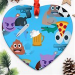 boy Emoji Ornament (Heart)