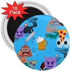 boy Emoji 3  Magnet (10 pack)