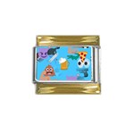 boy Emoji Gold Trim Italian Charm (9mm)