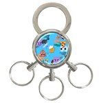 boy Emoji 3-Ring Key Chain