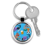 boy Emoji Key Chain (Round)