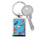 boy Emoji Key Chain (Rectangle)