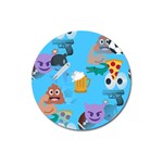 boy Emoji Magnet 3  (Round)