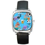 boy Emoji Square Metal Watch