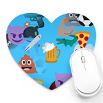 boy Emoji Heart Mousepad