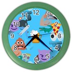 boy Emoji Color Wall Clock