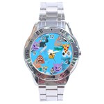 boy Emoji Stainless Steel Analogue Watch