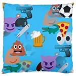 boy Emoji Large Cushion Case (Two Sides)