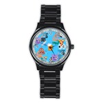 boy Emoji Stainless Steel Round Watch