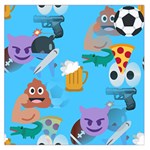 boy Emoji Large Satin Scarf (Square)