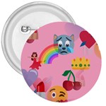 girly Emoji  3  Button