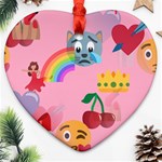 girly Emoji  Ornament (Heart)